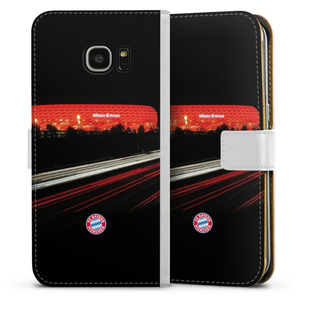 DeinDesign Handyhülle FC Bayern München FCB Stadion FC Bayern München Allianz Arena, Samsung Galaxy S7 Edge Hülle Handy Flip Case Wallet Cover