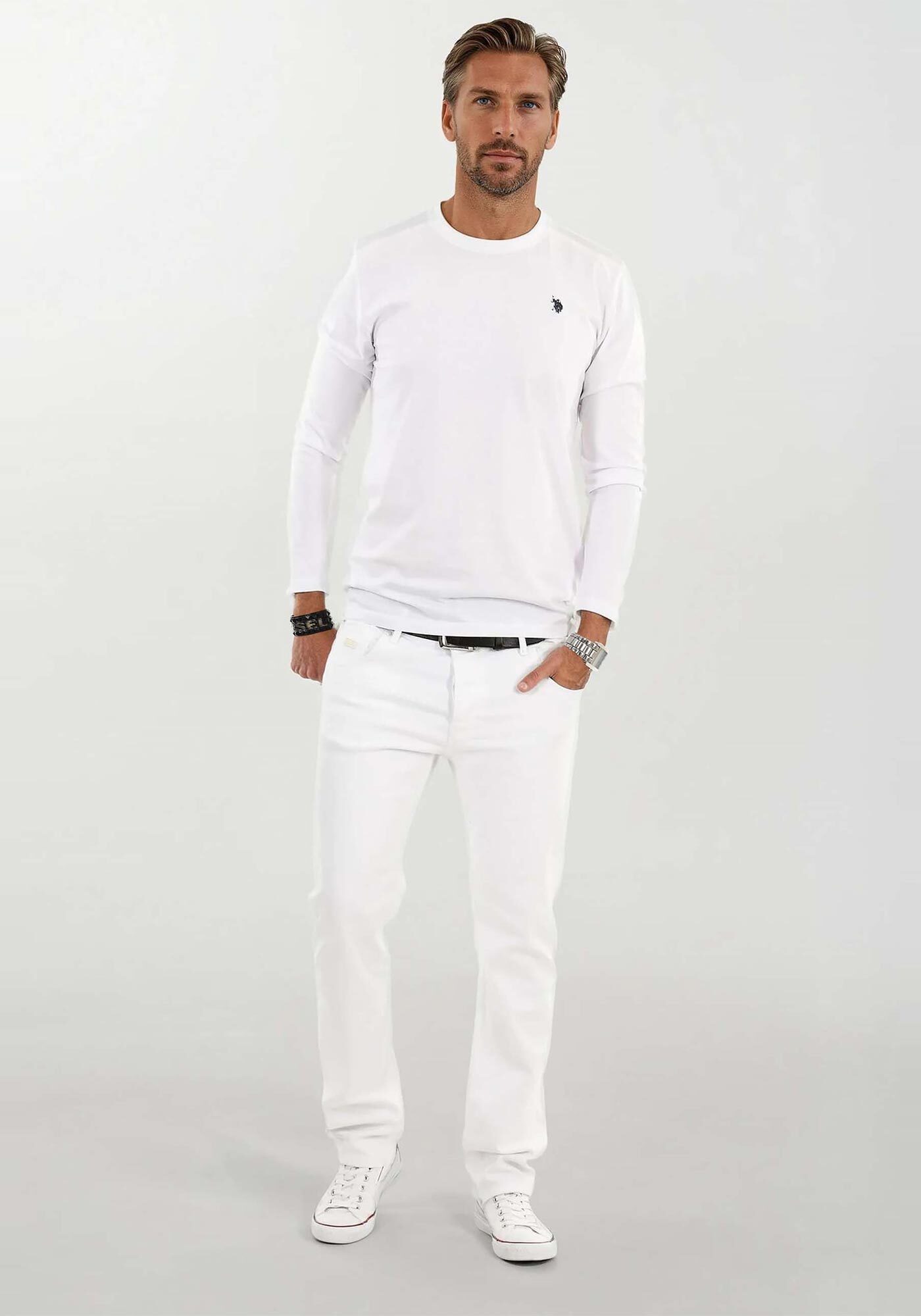 Alessandro Salvarini Comfort-fit-Jeans A.Salvarini Designer Herren Jeans Hose Basic Jeanshose