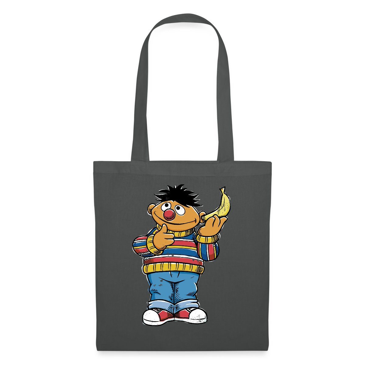 Henkeltasche Sesamstraße Ernie am Bananentelefon Stoffbeutel