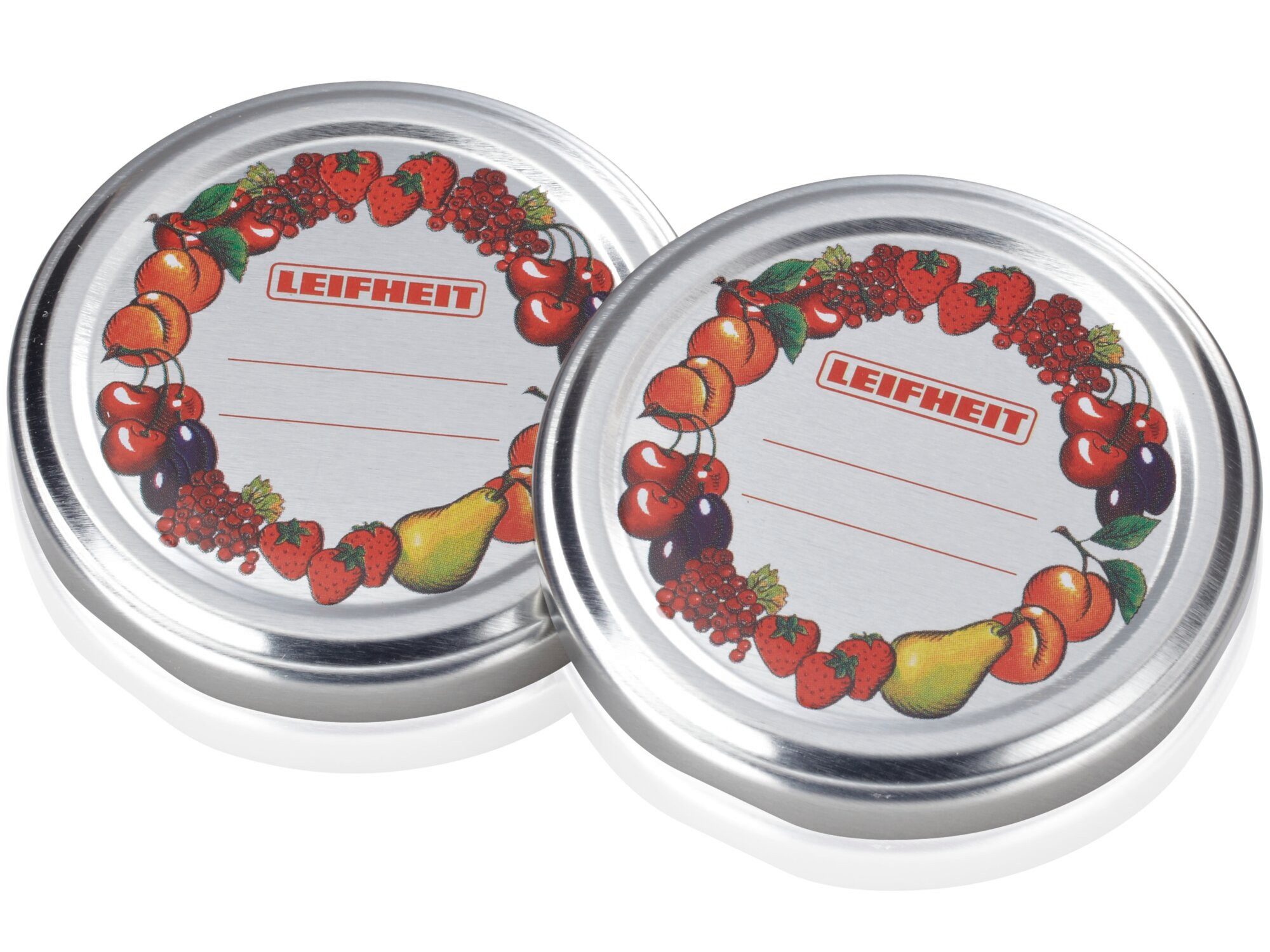Leifheit Einmachglas Ersatzdeckel Sturzglas 235 ml, Metall, (10-tlg), Für Durchmesser 82mm und 235 ml Füllvolumen, zum Beschriften