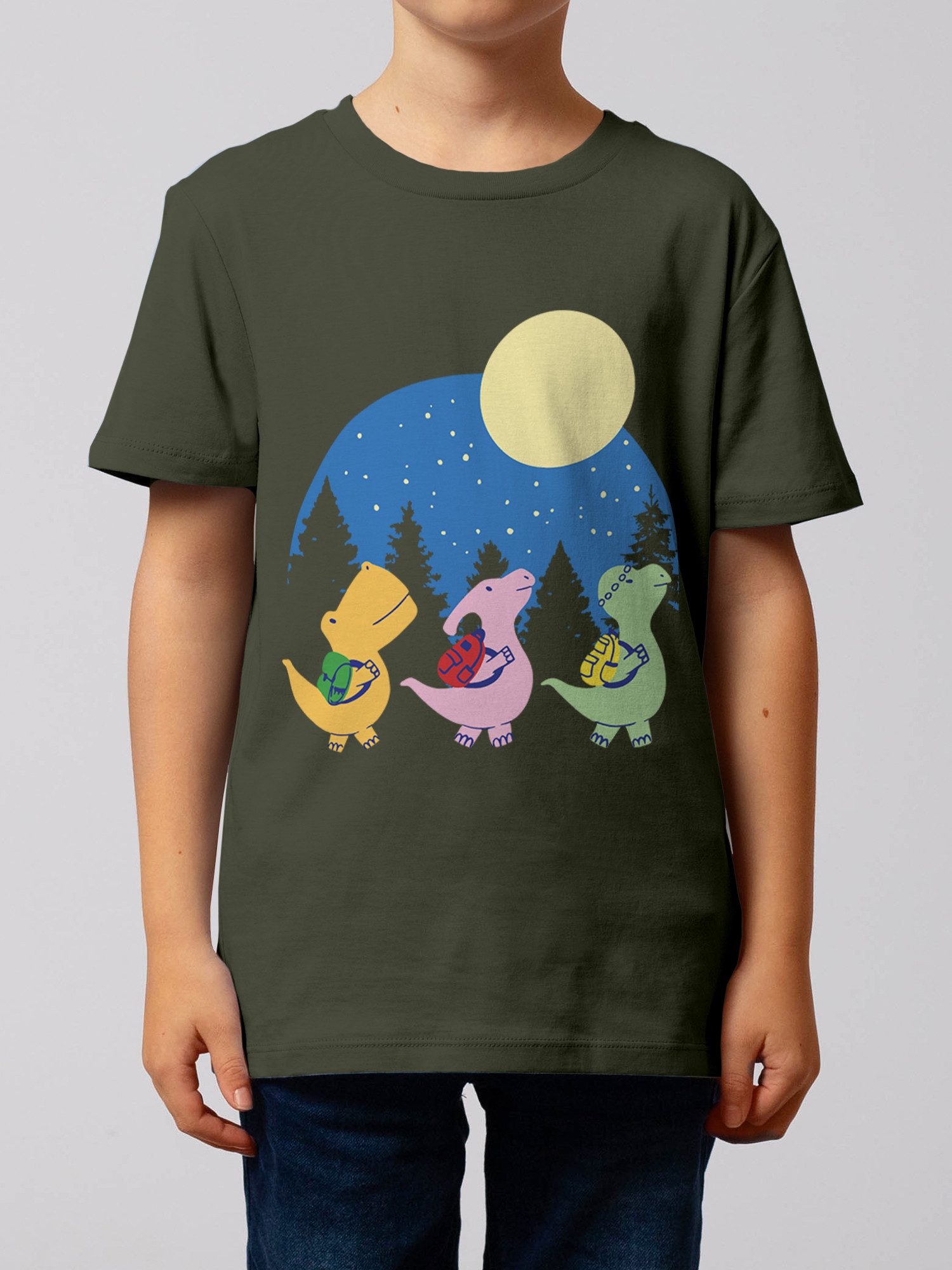 wat? Apparel T-Shirt Dino Spaziergang