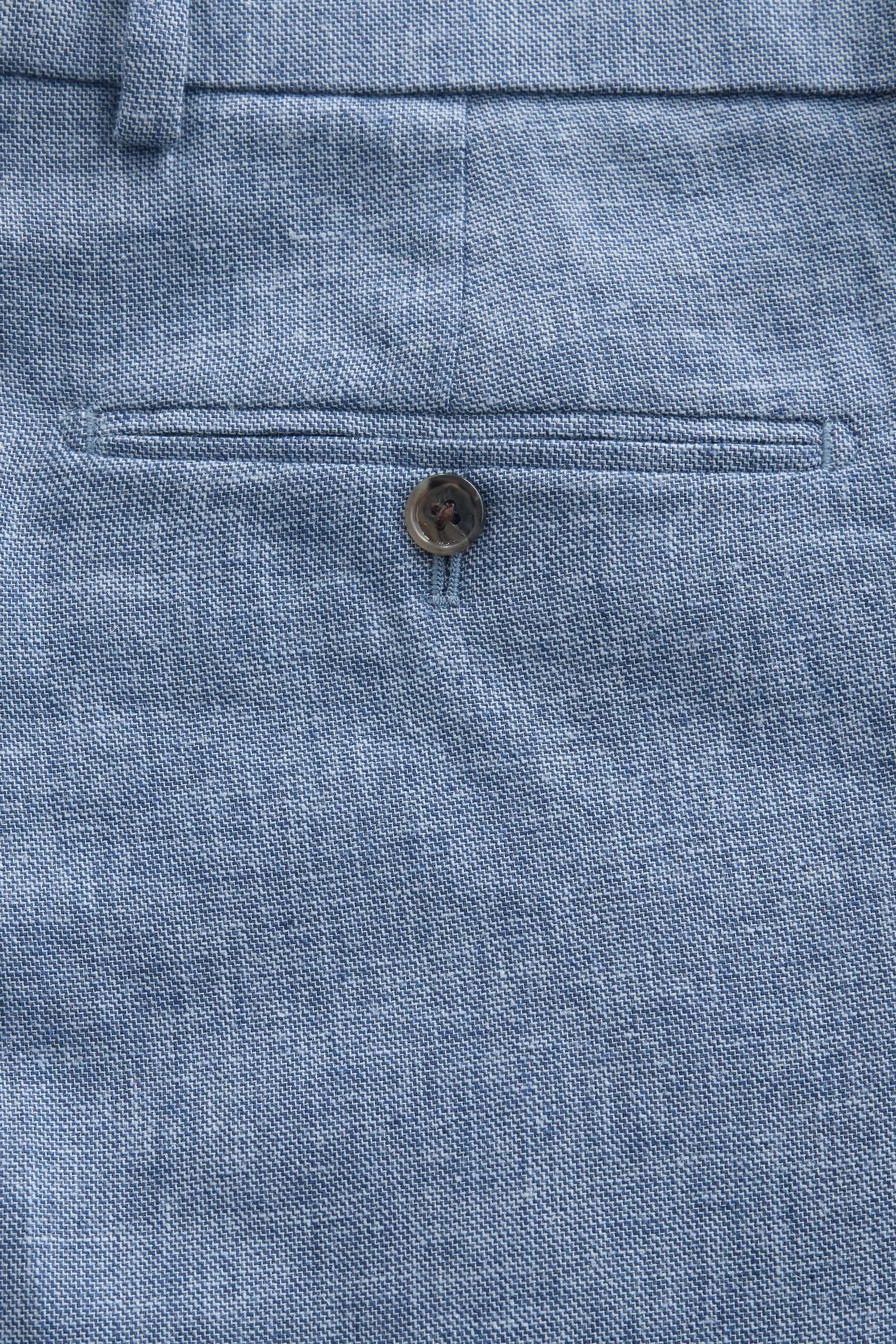 Next Anzughose Strukturierte Tailored Fit Anzughose aus Leinenmix (1-tlg)