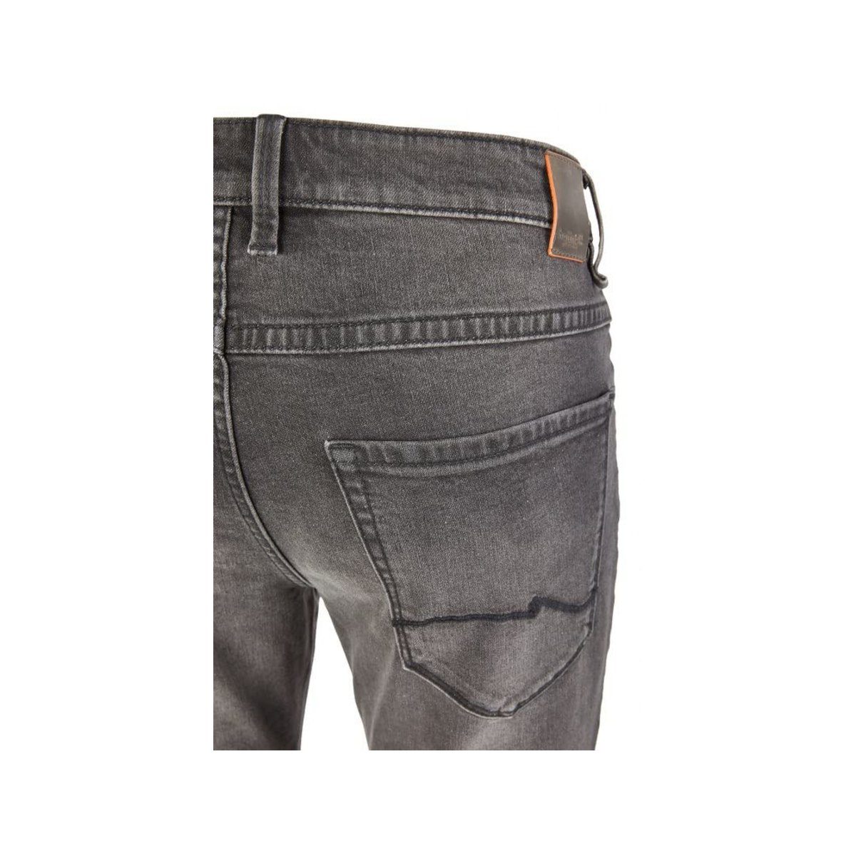 schwarz 5-Pocket-Jeans (1-tlg) black Hattric