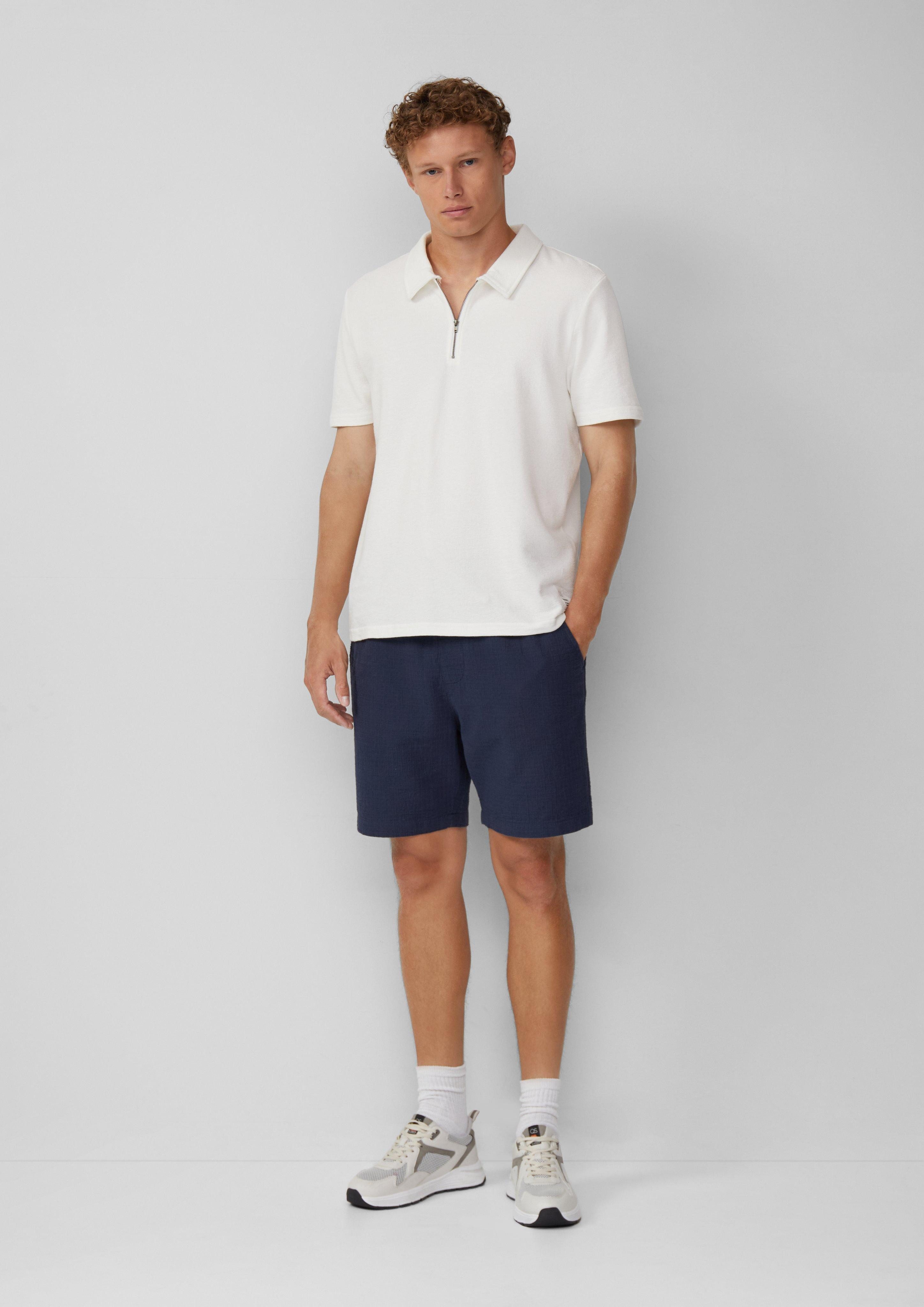 QS Bermudas Shorts aus Strukturkrepp günstig online kaufen