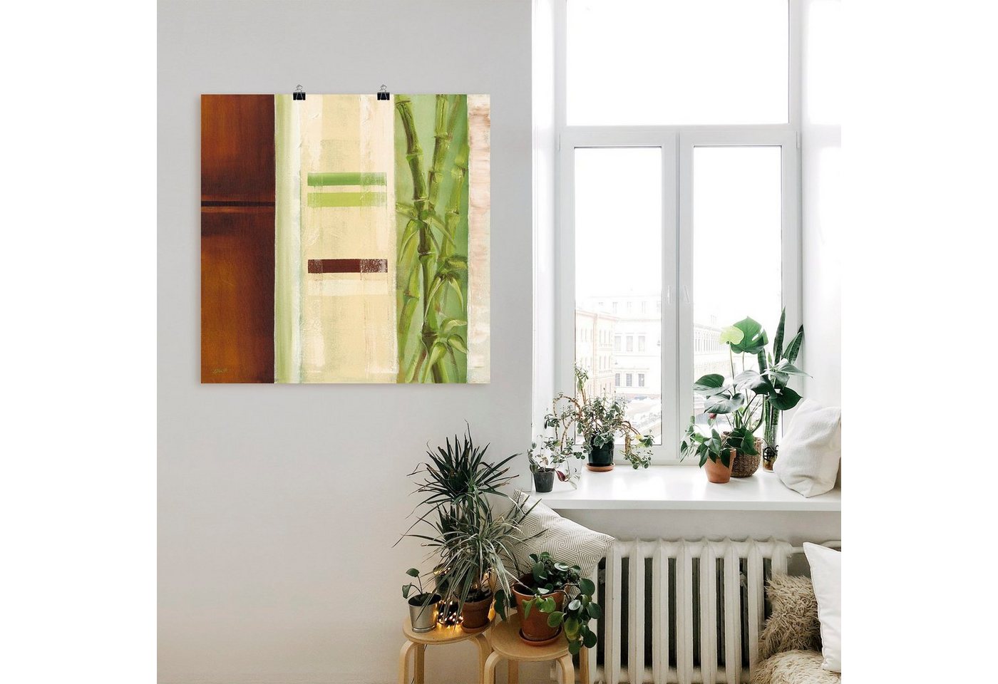 Artland Wandbild »Bambus II«, Gräser (1 Stück), in vielen Größen & Produktarten - Alubild / Outdoorbild für den Außenbereich, Leinwandbild, Poster, Wandaufkleber / Wandtattoo auch für Badezimmer geeignet-kaufen