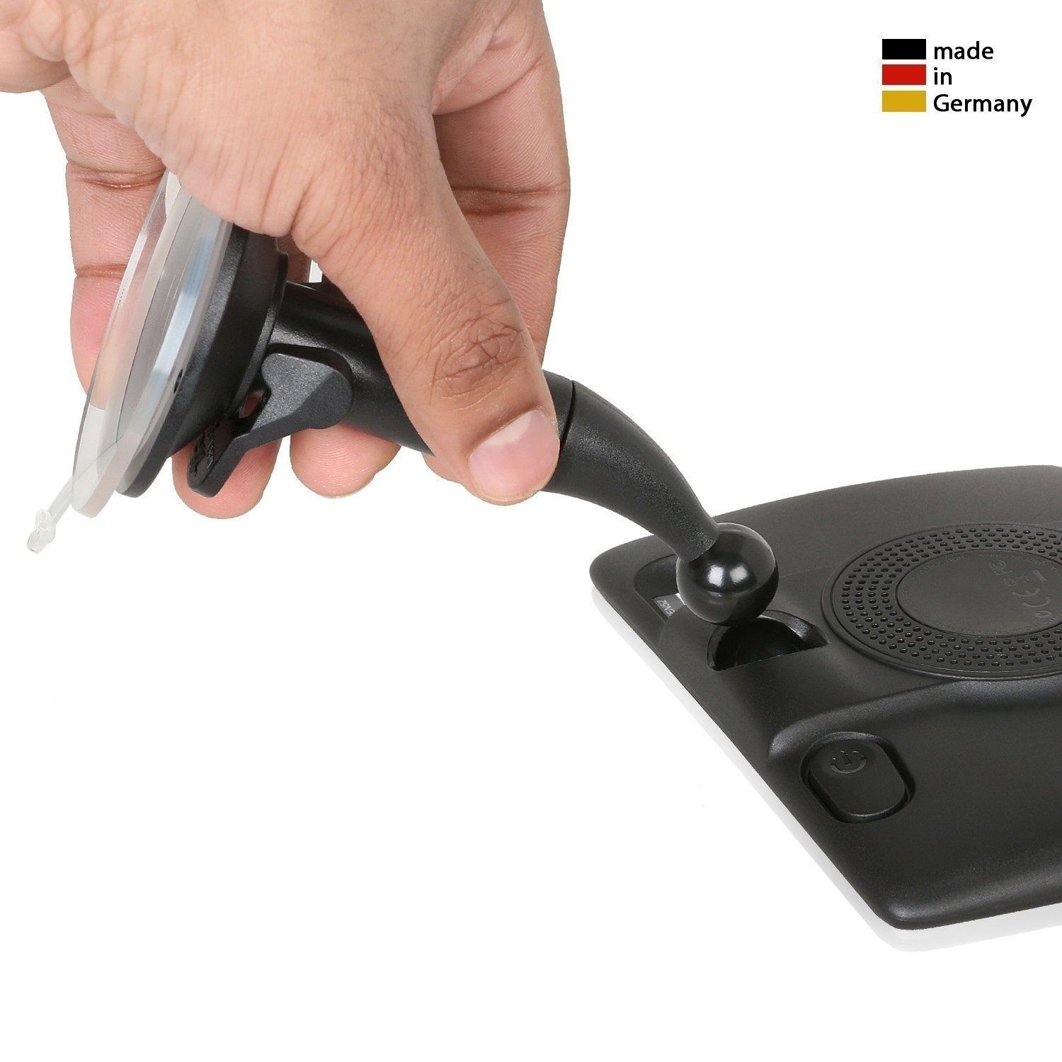 Wicked Chili Navigationsgeräte-Halterung Auto Halterung für TomTom START 42/52/62 VIA 52/62, (1er Set, 1-tlg., Made in Germany, Vibrationsfrei, 360°drehbar, KFZ-Saugnapfhalterung)