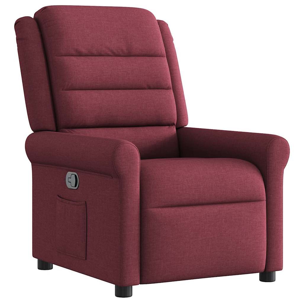 vidaXL Sessel Relaxsessel Weinrot Stoff (1-St) günstig online kaufen