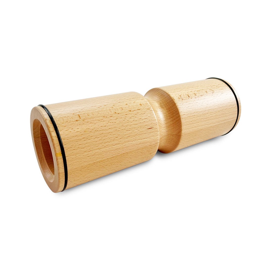 Max Fitness Faszienrolle Faszienrolle Massage Triggerpunkt Training Wirbelsäule Muskulatur, 1er Set, Holzrolle, mit Aussparung für sichere Rücken- und Nackenmassage