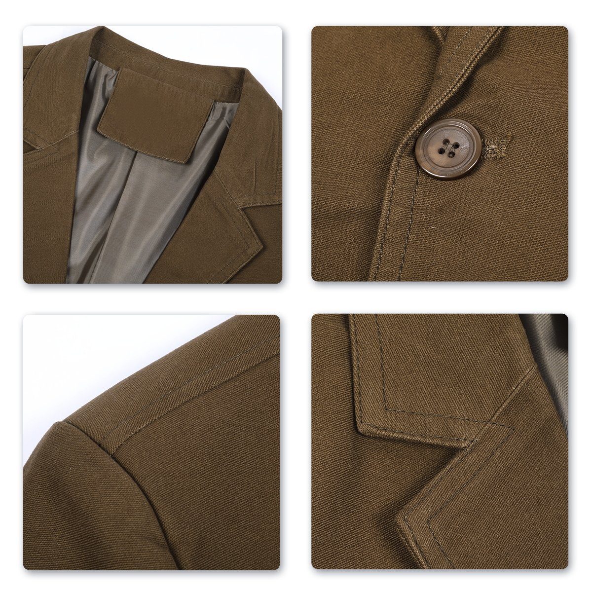 Allthemen Sweatsakko aus Baumwolle Casualsakko Slim Fit Blazer für Freizeit