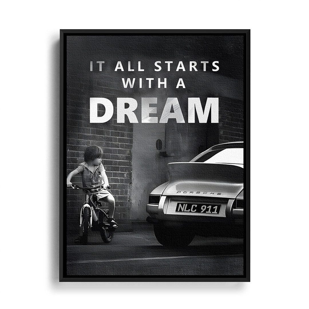 Next Level Canvas Wandbild It All starts with a Dream