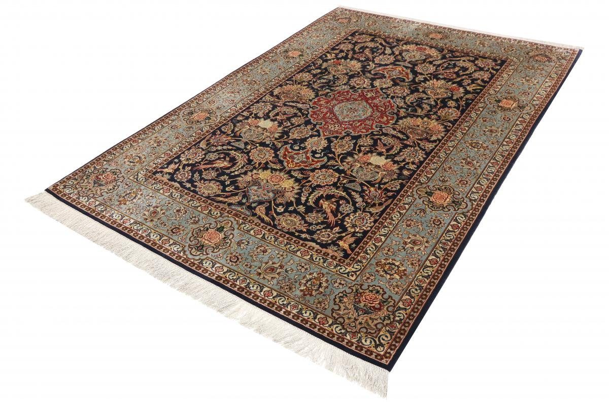 Orientteppich Isfahan Seidenkette rechteckig, 6 Handgeknüpfter 149x223 Nain Orientteppich, mm Trading, Höhe