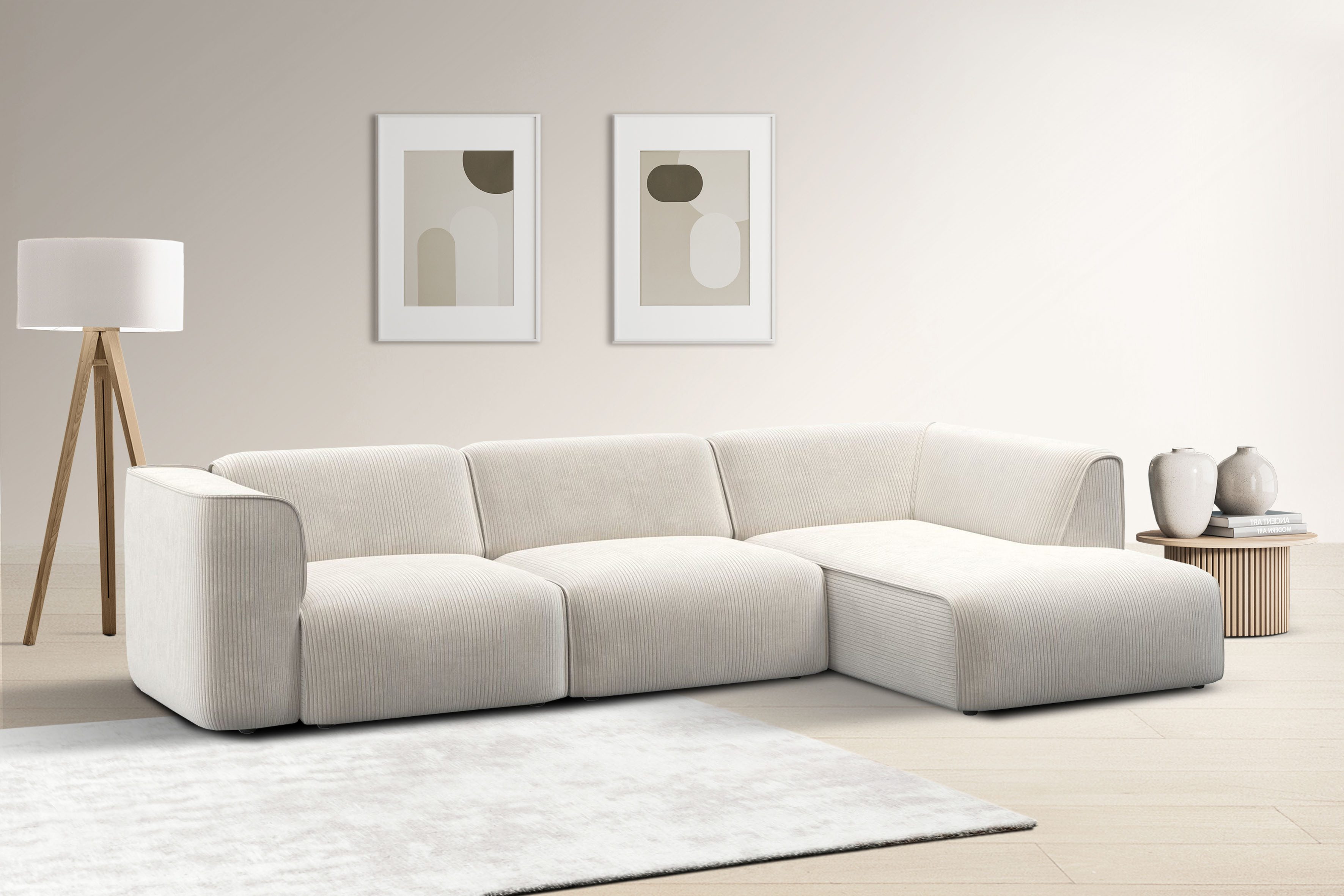 OTTO home Ecksofa "Merid L-Form, jederzeit durch Module erweiterbar, B/T/H: günstig online kaufen