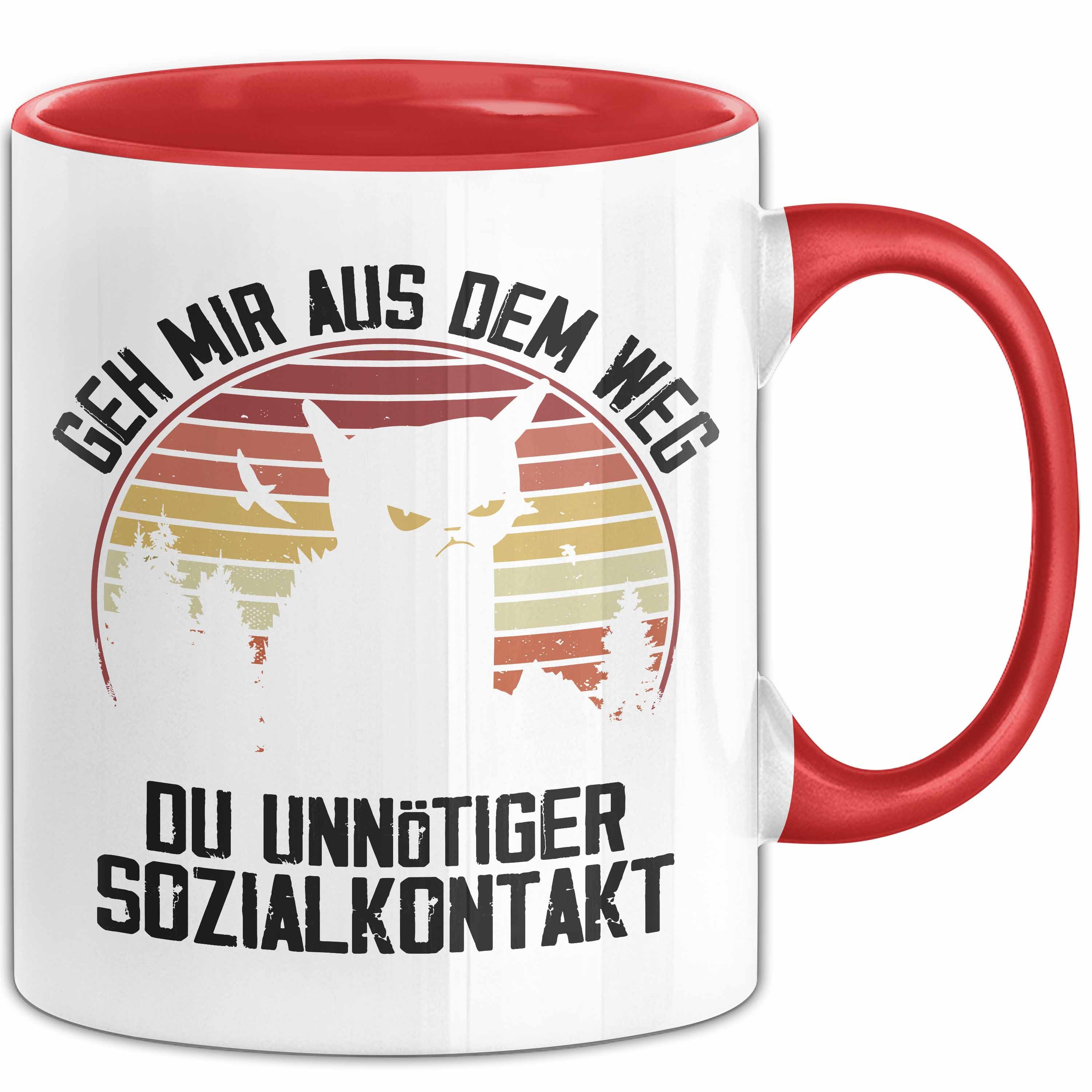 Tasse Lustige Tasse Geschenk Geh Mir Aus Dem Weg DU Unnötiger Sozialkontakt