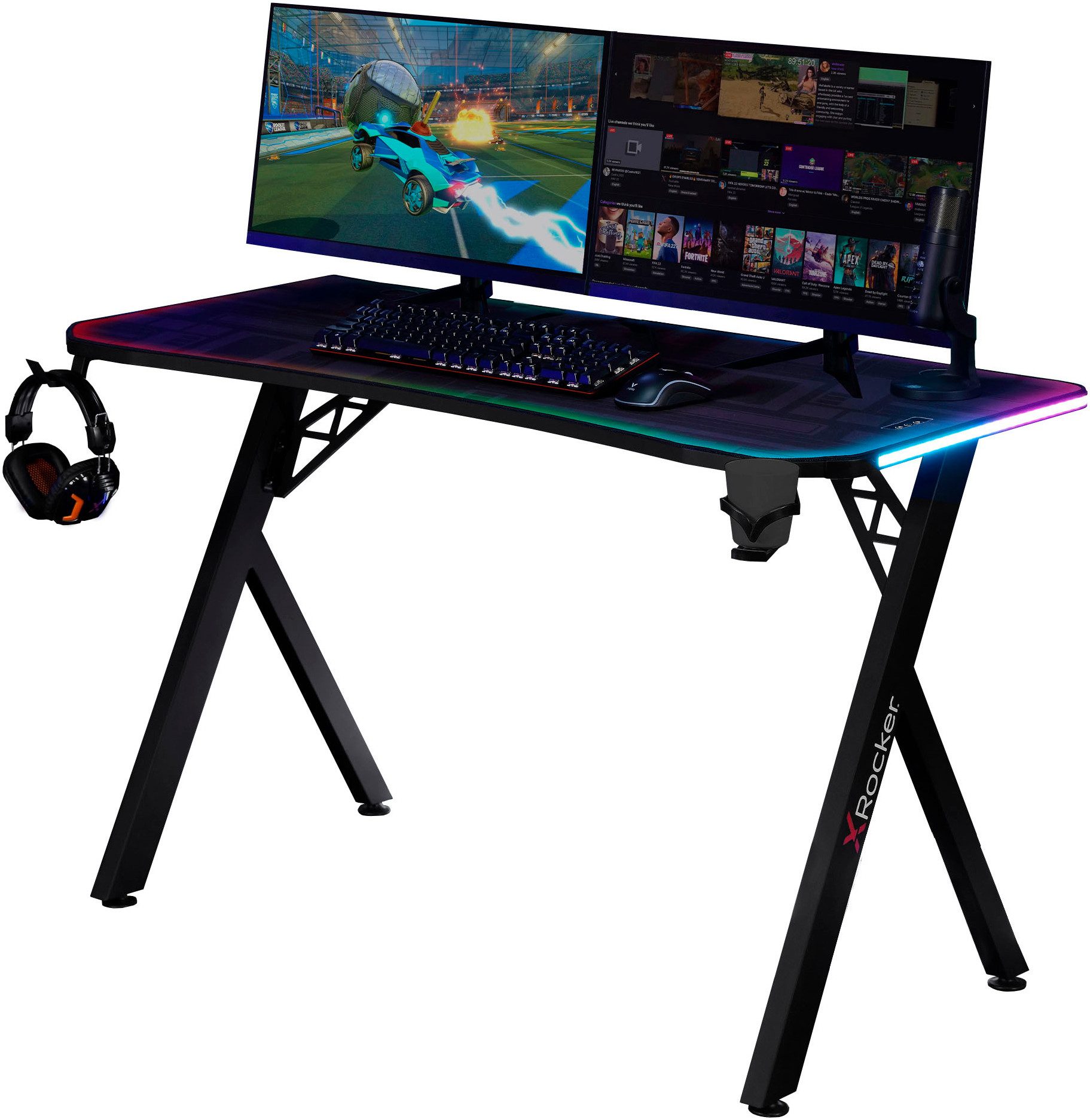 X Rocker Gamingtisch Lumio XL RGB günstig online kaufen