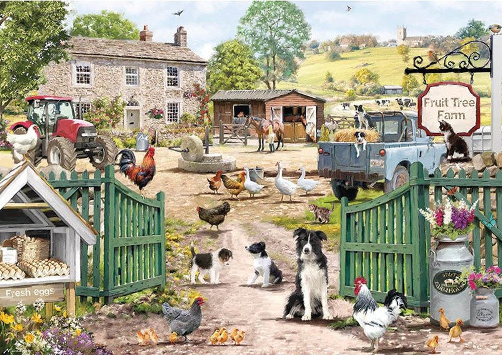Otter House Puzzle Auf dem Bauernhof, Puzzleteile