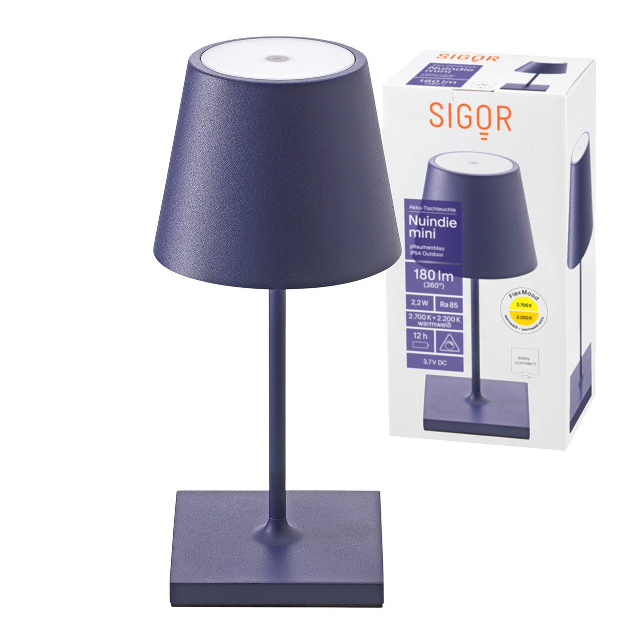 SIGOR LED Tischleuchte Sigor Akku-Tischleuchte NUINDIE günstig online kaufen