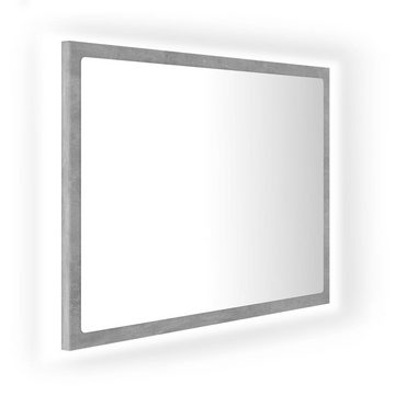 vidaXL Badezimmerspiegelschrank LED-Badspiegel Betongrau 60x8,5x37 cm Acryl (1-St)