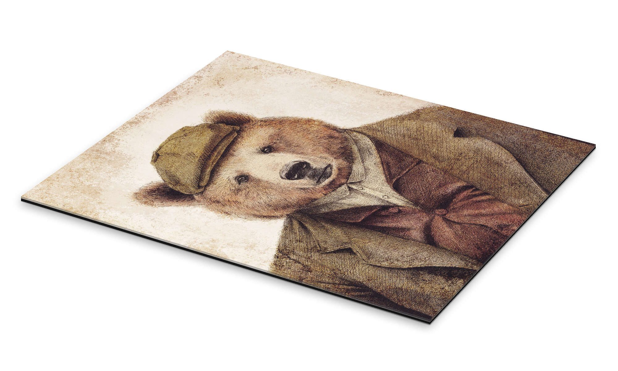 Posterlounge Wandbild Onkel Bär, Mike Koubou, erhältlich als Poster, Leinwandbild, Wandsticker oder Acrylglasbild
