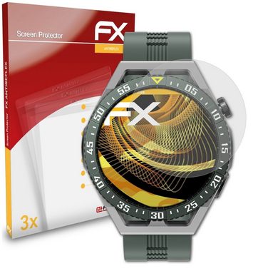 atFoliX Schutzfolie für Huawei Watch GT 3 SE, (3 Folien), Entspiegelnd und stoßdämpfend
