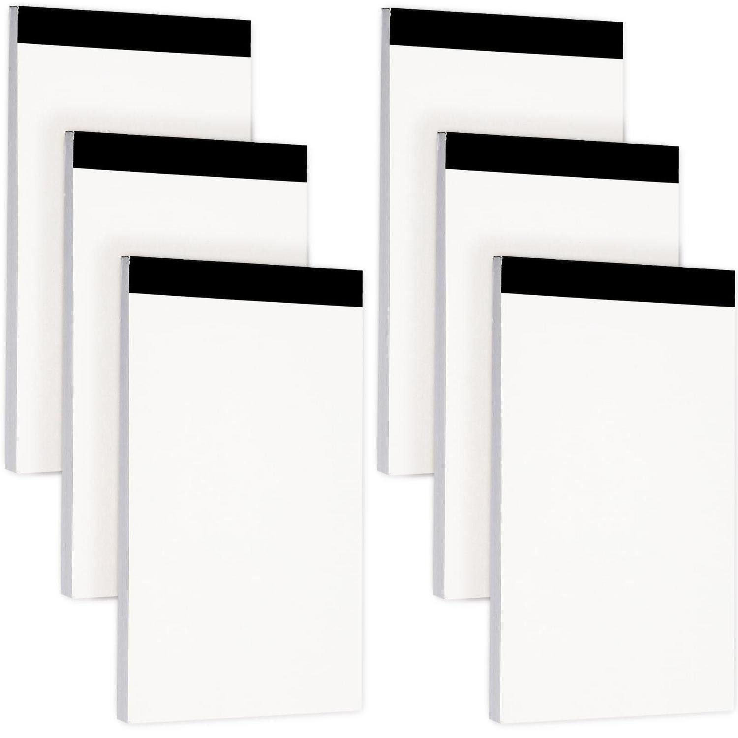 LuxusKollektion Notizblock Notizblöcke blanko 6er-Set 7,5x12,5cm 300 Blatt