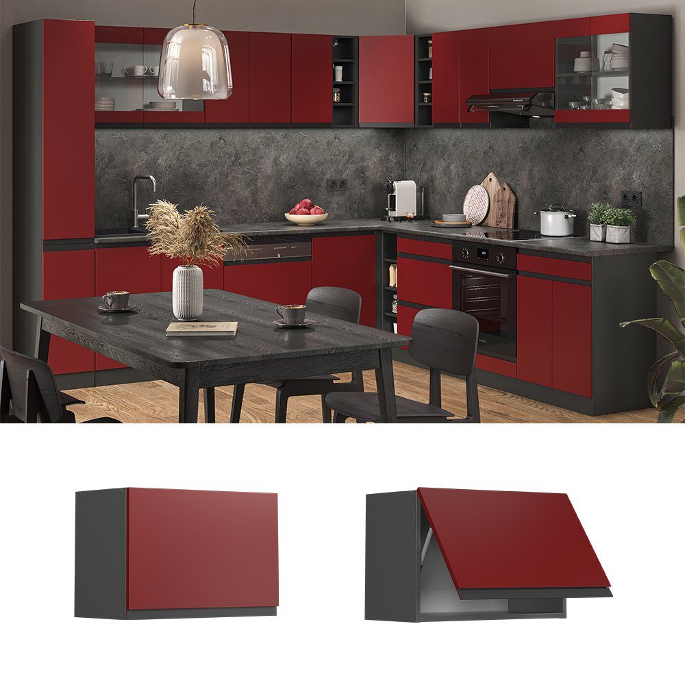 Vicco Hängeschrank R-Line, Rot/Anthrazit, 60 cm günstig online kaufen