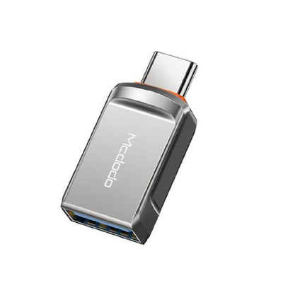 mcdodo »3.0 Konverter OTG Adapter USB auf Typ-C Ladeadapter Stecker Converter für Smartphones grau« Smartphone-Adapter