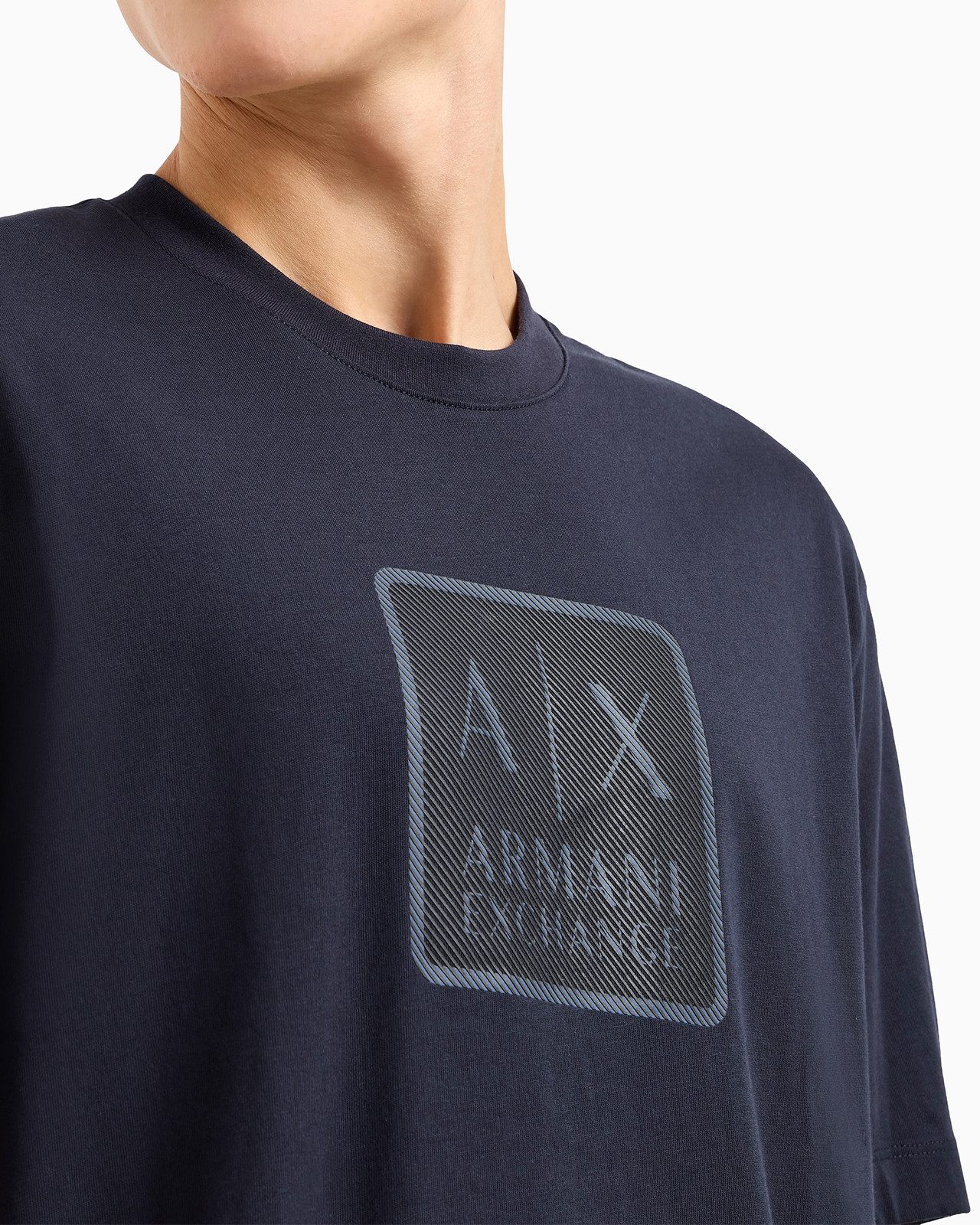 ARMANI EXCHANGE Rundhalsshirt Regular+ Fit Logo Shirt - 6DZTHB