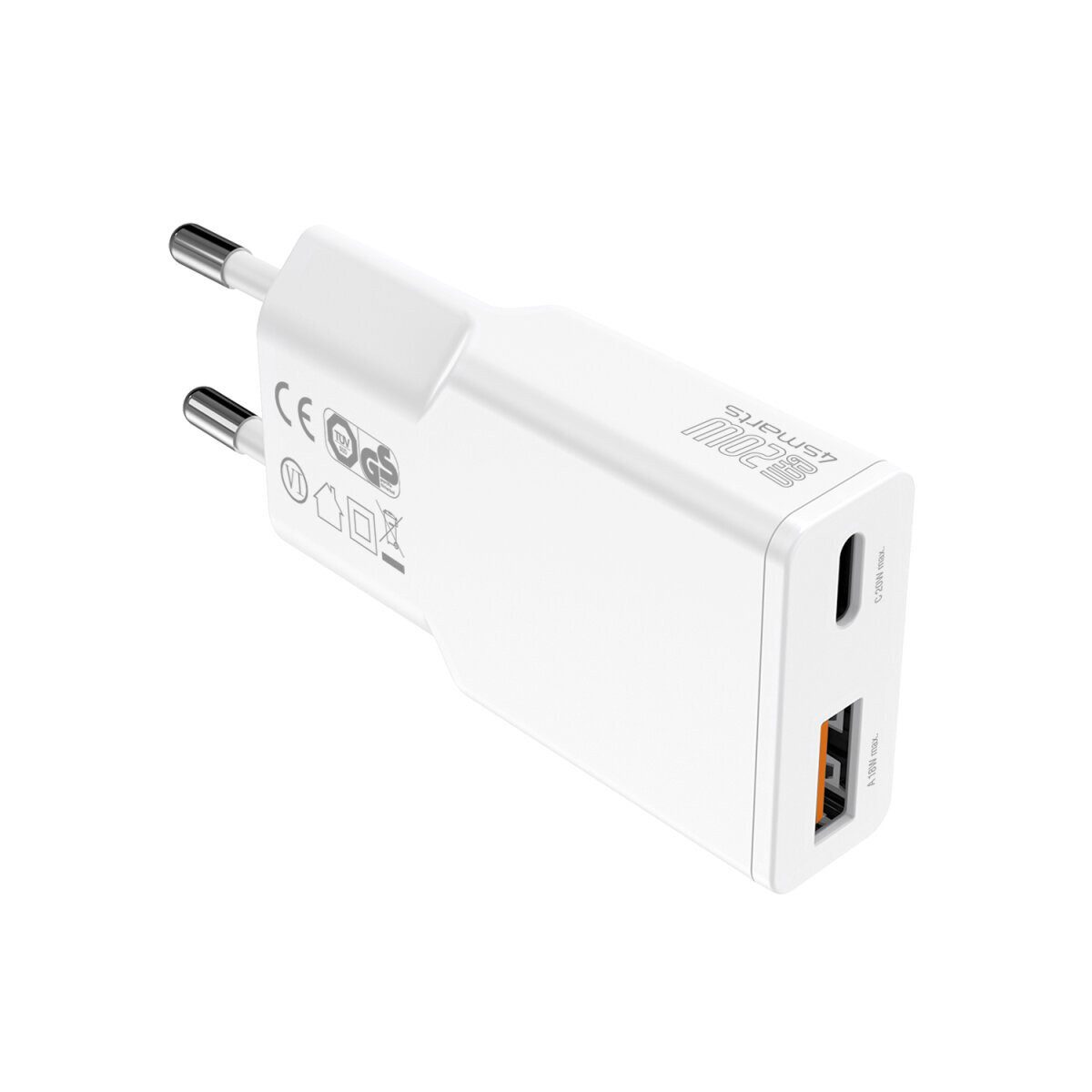 4smarts PDPlug Duos Slim 20W Steckernetzteil (GaN-Technologie)
