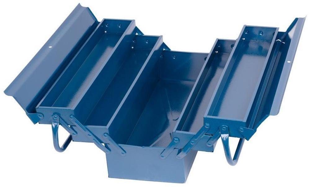 PROREGAL® Werkzeugbox Metall-Werkzeugkasten, 5 Fächern 430x200x200mm