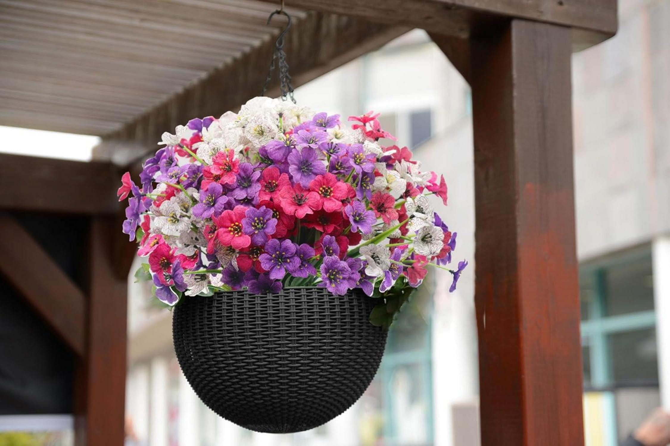 LuxusKollektion Blumenkasten Künstliche Blumen Balkon Wetterfest günstig online kaufen