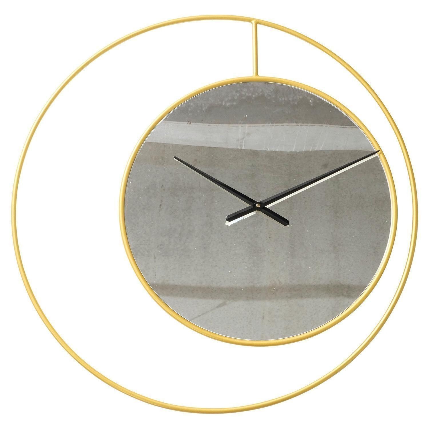 BOLTZE GRUPPE GmbH Wanduhr MELLE, Goldgelb, Ø 90 cm, pulverbeschichtet, Eisen