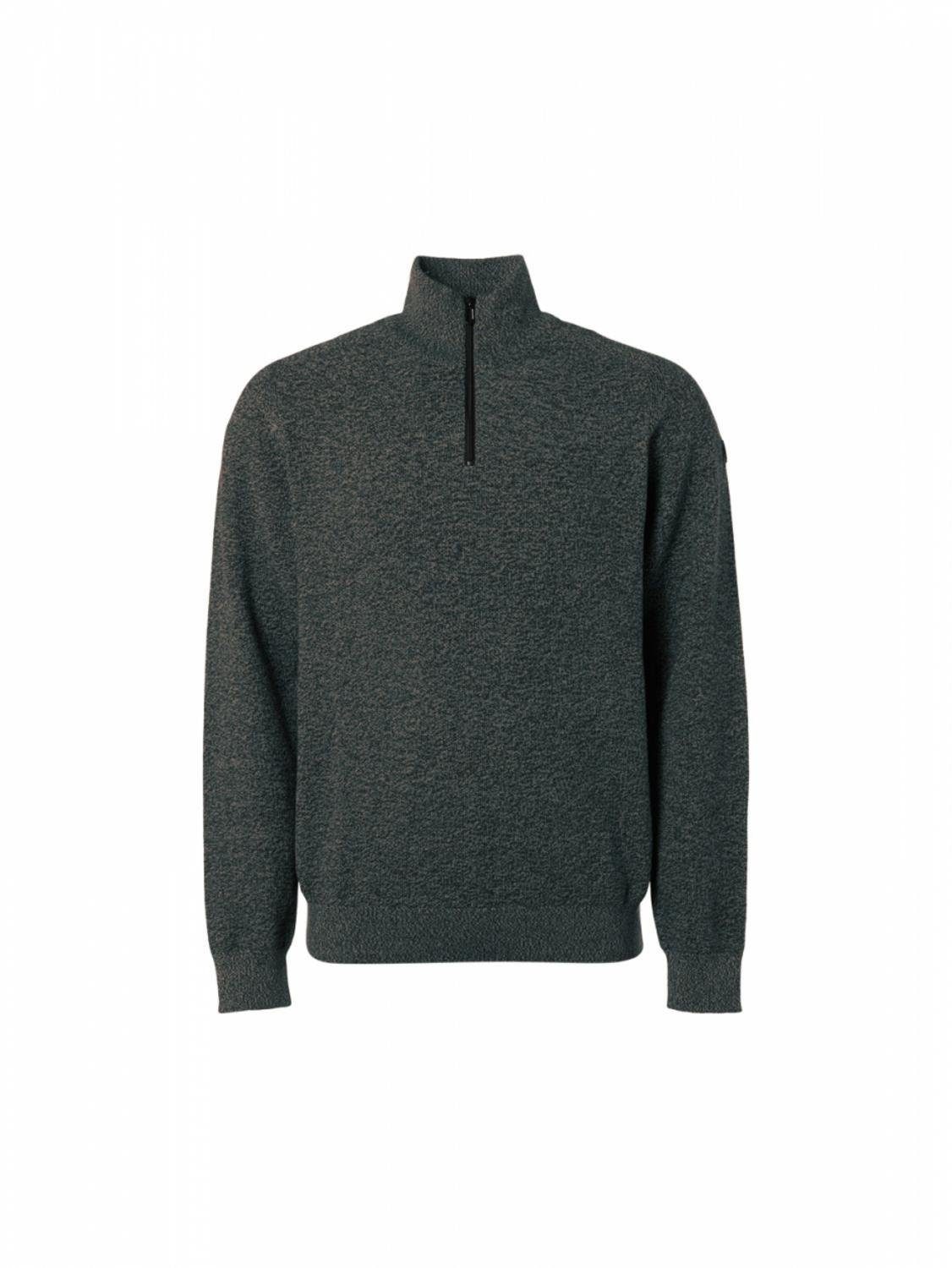 3 Pullover Half Melan NO EXCESS Zipper Colour Sweatshirt