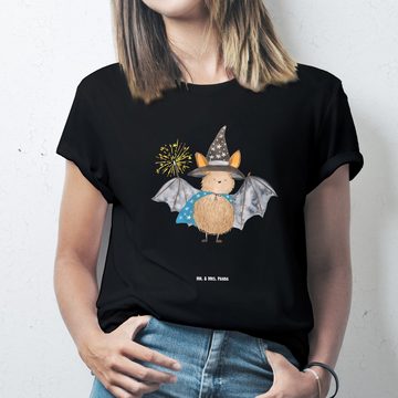 Mr. & Mrs. Panda T-Shirt Fledermaus Zauberer - Schwarz - Geschenk, Damen, Herrn, Gute Laune, T (1-tlg)