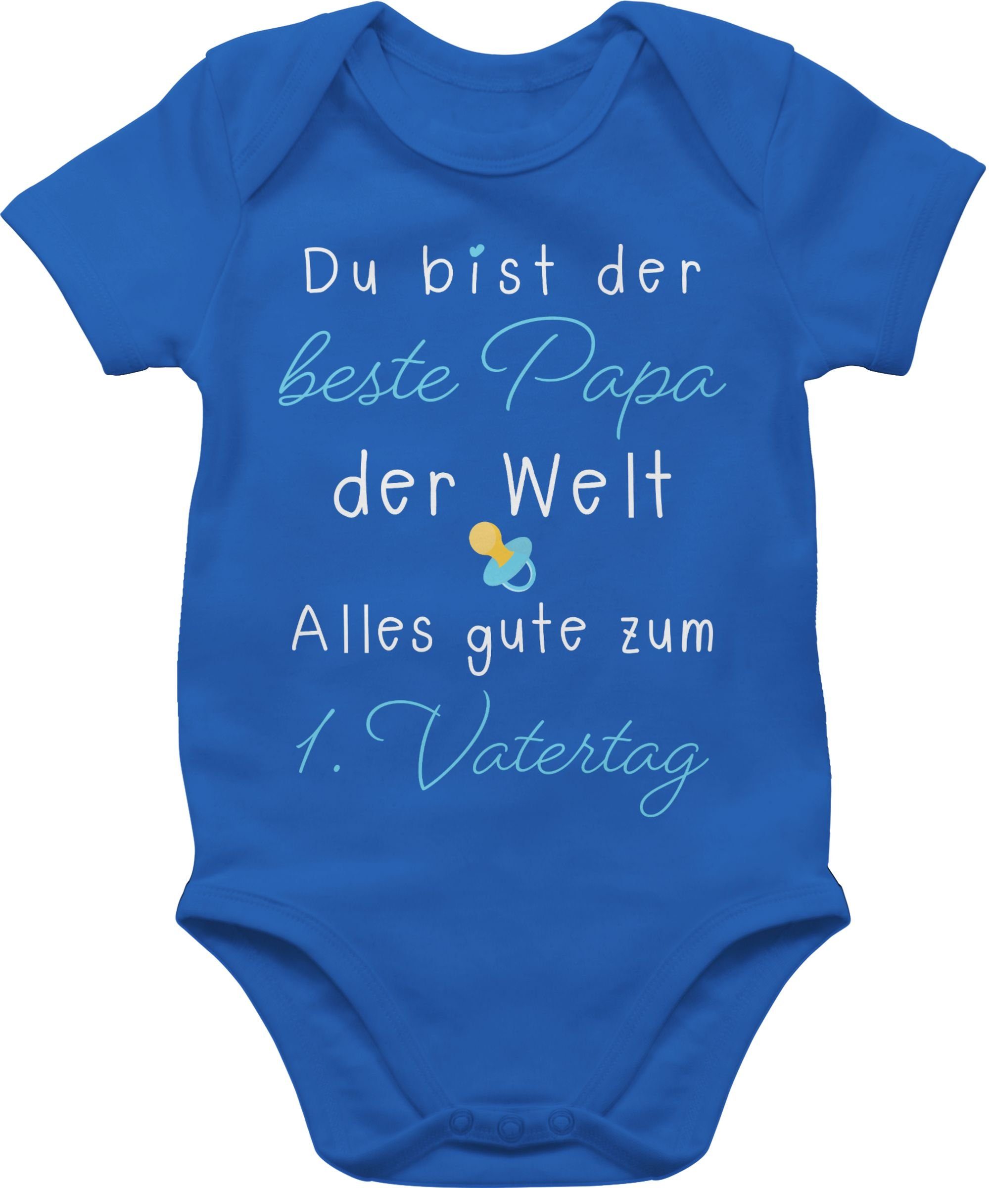 Royalblau Du Shirtracer Geschenk Baby - Shirtbody Vatertag Vatertag Welt 1 der bist Papa 1. beste der