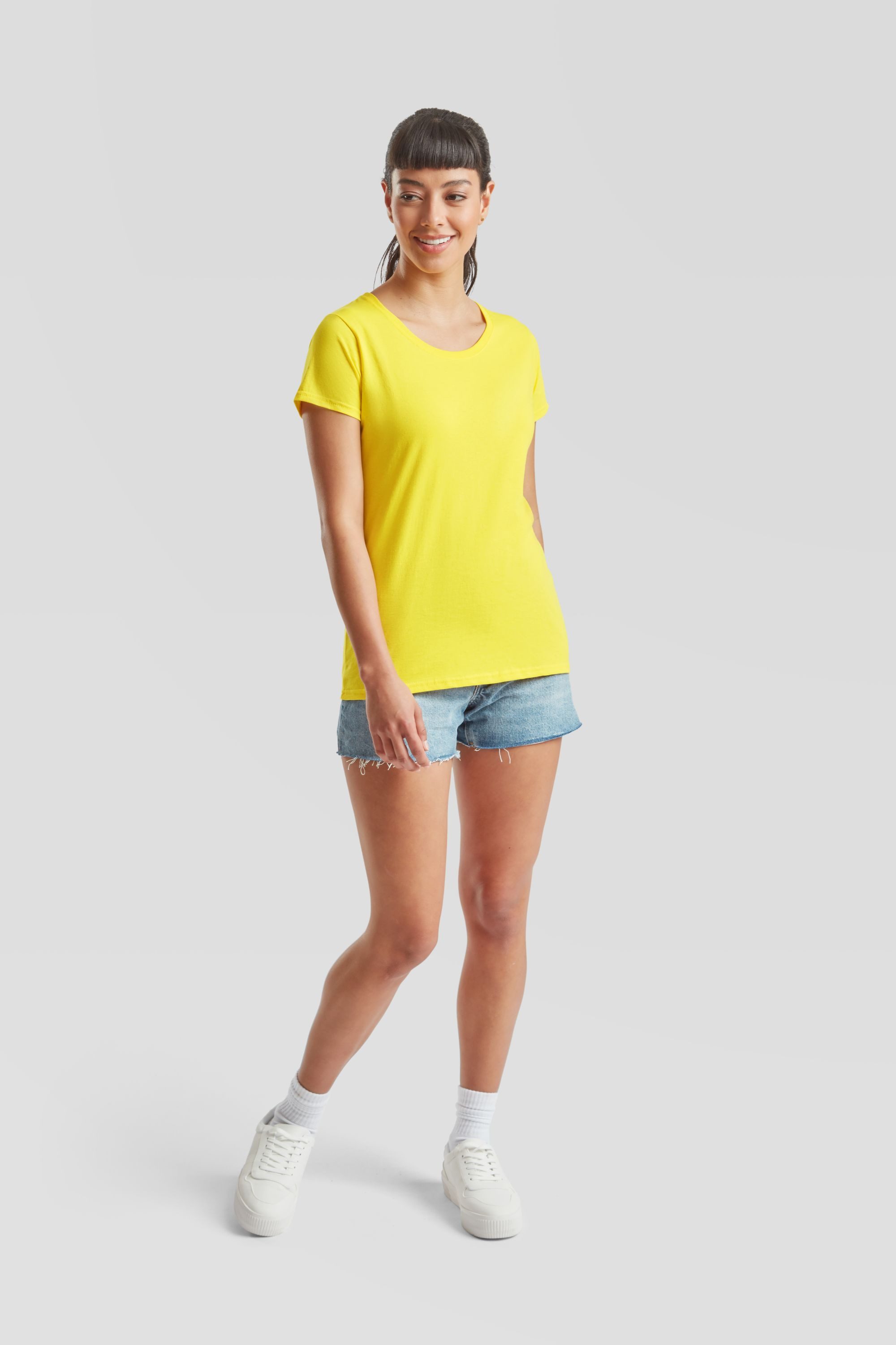 Fruit of the Loom Rundhalsshirt Fruit of the Loom Valueweight T Lady-Fit