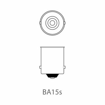 ProPlus Anhänger-Rückleuchte Autolampe - 12 V / 10 W / BA15S, Bremslicht Schlusslicht Kfz-Ersatzlampe