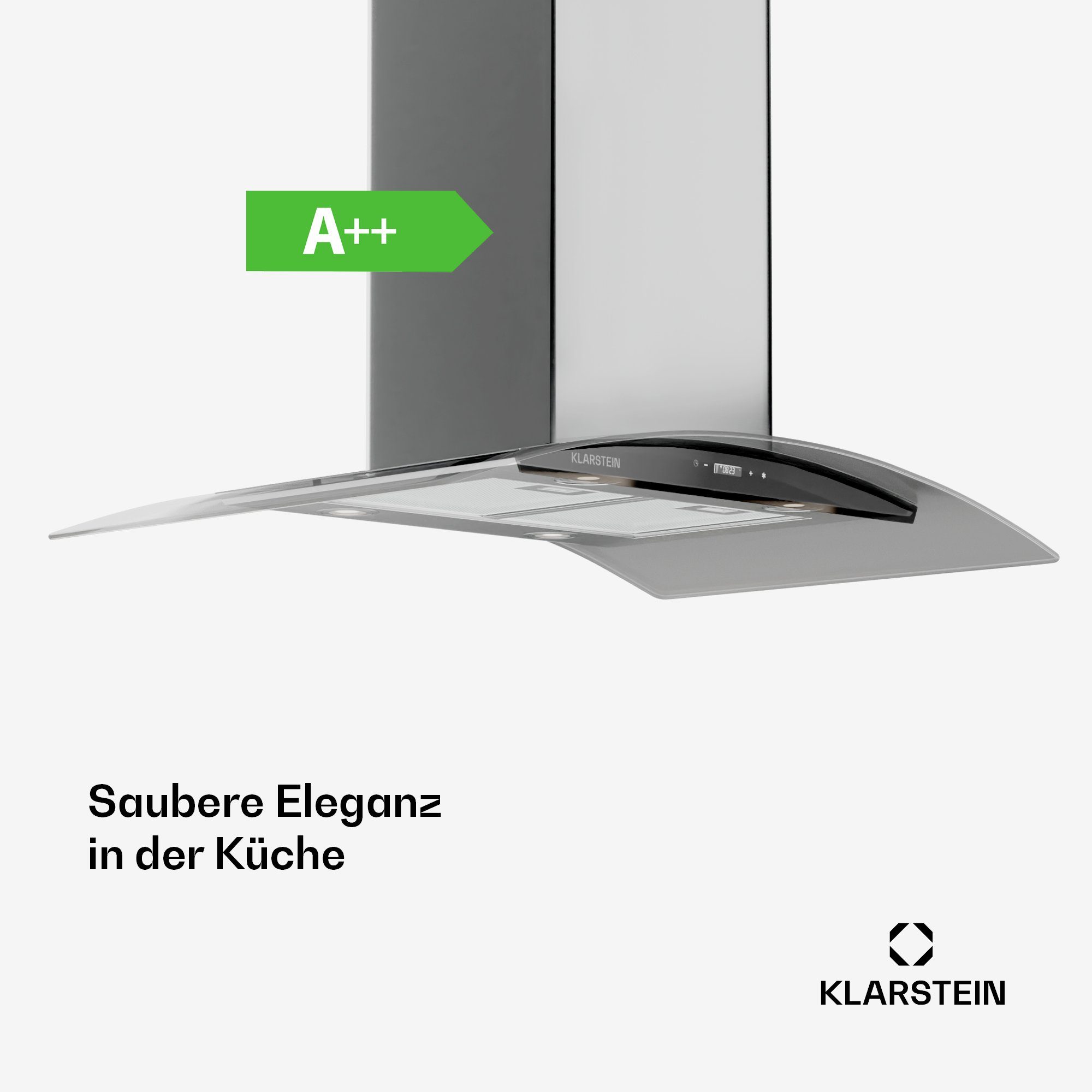 Klarstein Deckenhaube Colette Colette, Dunstabzugshaube Inselhaube Abluft Umluft LED Touch