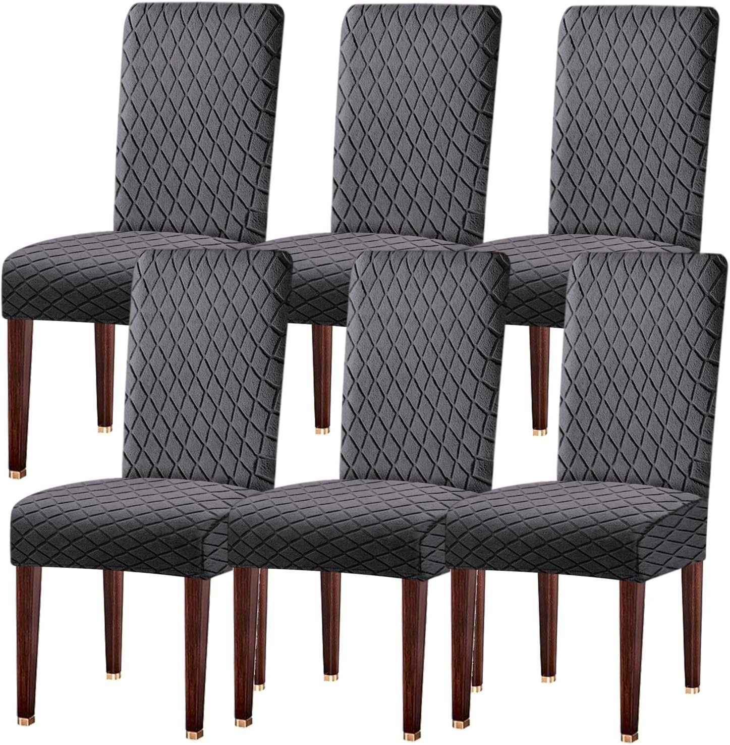 Coonoor Sitzflächenhusse 2/4/6er Set Stretch Stuhlhussen für Esszimmerstühl günstig online kaufen