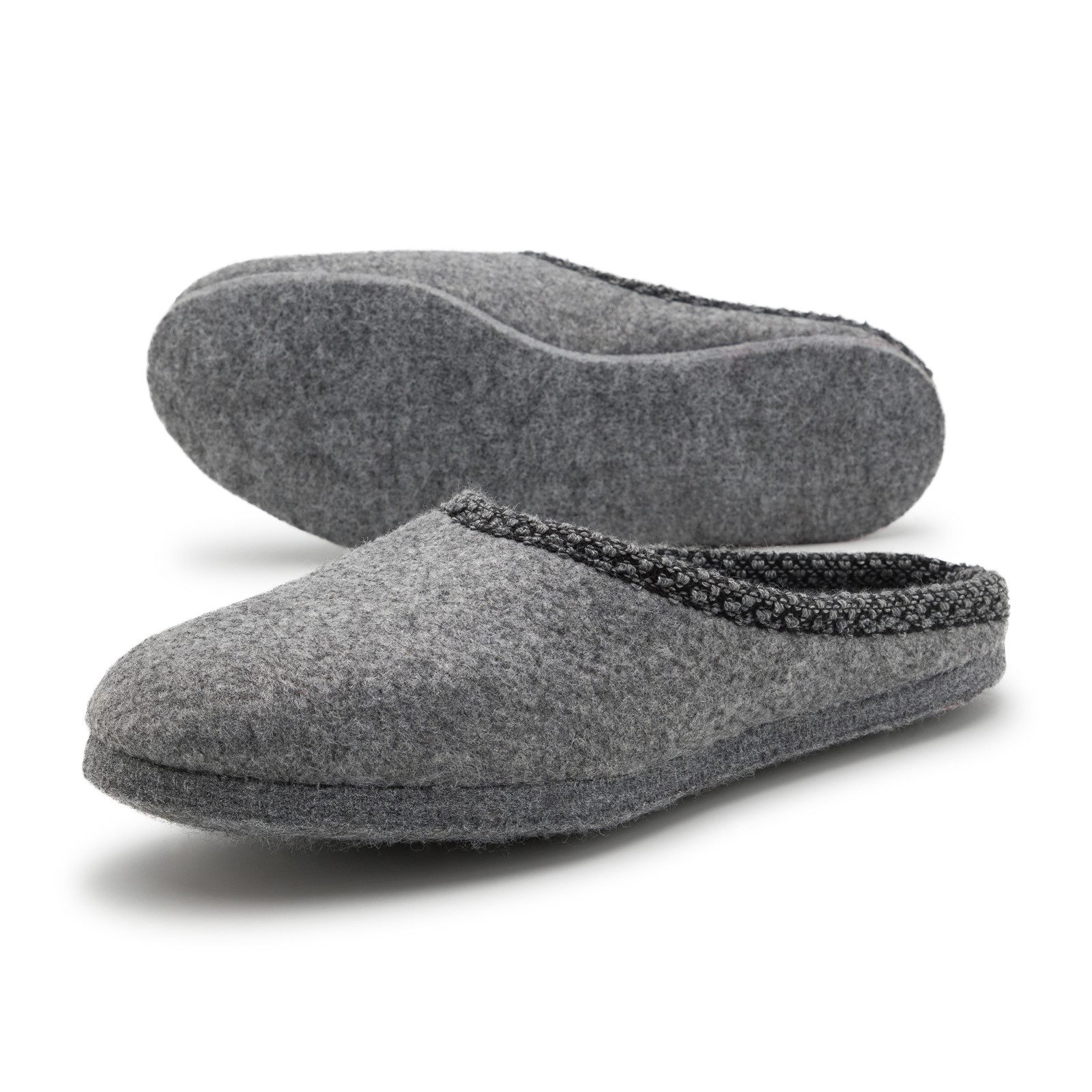 Pantoffelmann Filzpantoffel Herren Damen Hausschuh Filzlatschen superdicke Filzsohle Pantoffel (1 Paar) Filzpantoffeln, Gästepantoffel besonders leicht