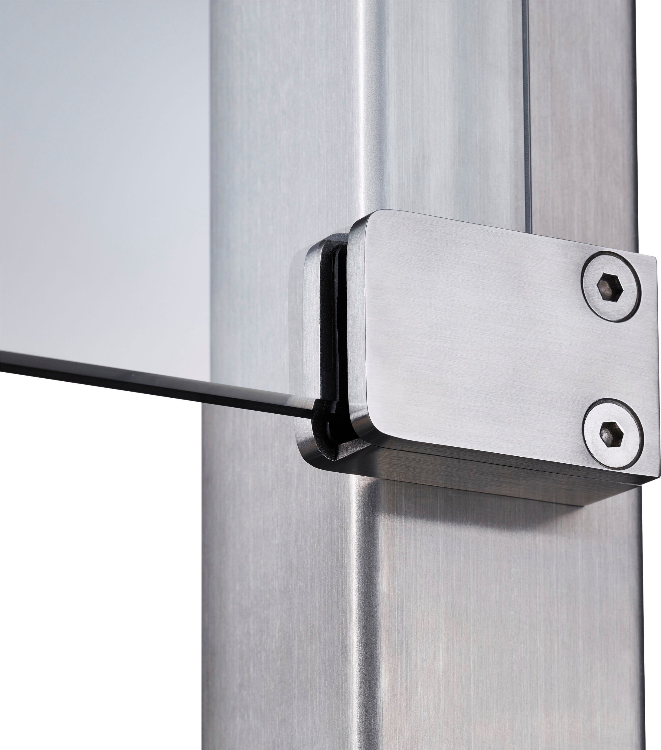 STAKET PRO Zaun, (Set), Glaszaun, Gesamtlänge: 2,265 m, 3 Pfosten