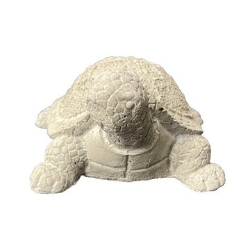 ZGM Gartenfigur Betonfigur Schildkröte SAMMY, handgefertigte Dekoration für Garten und Haus