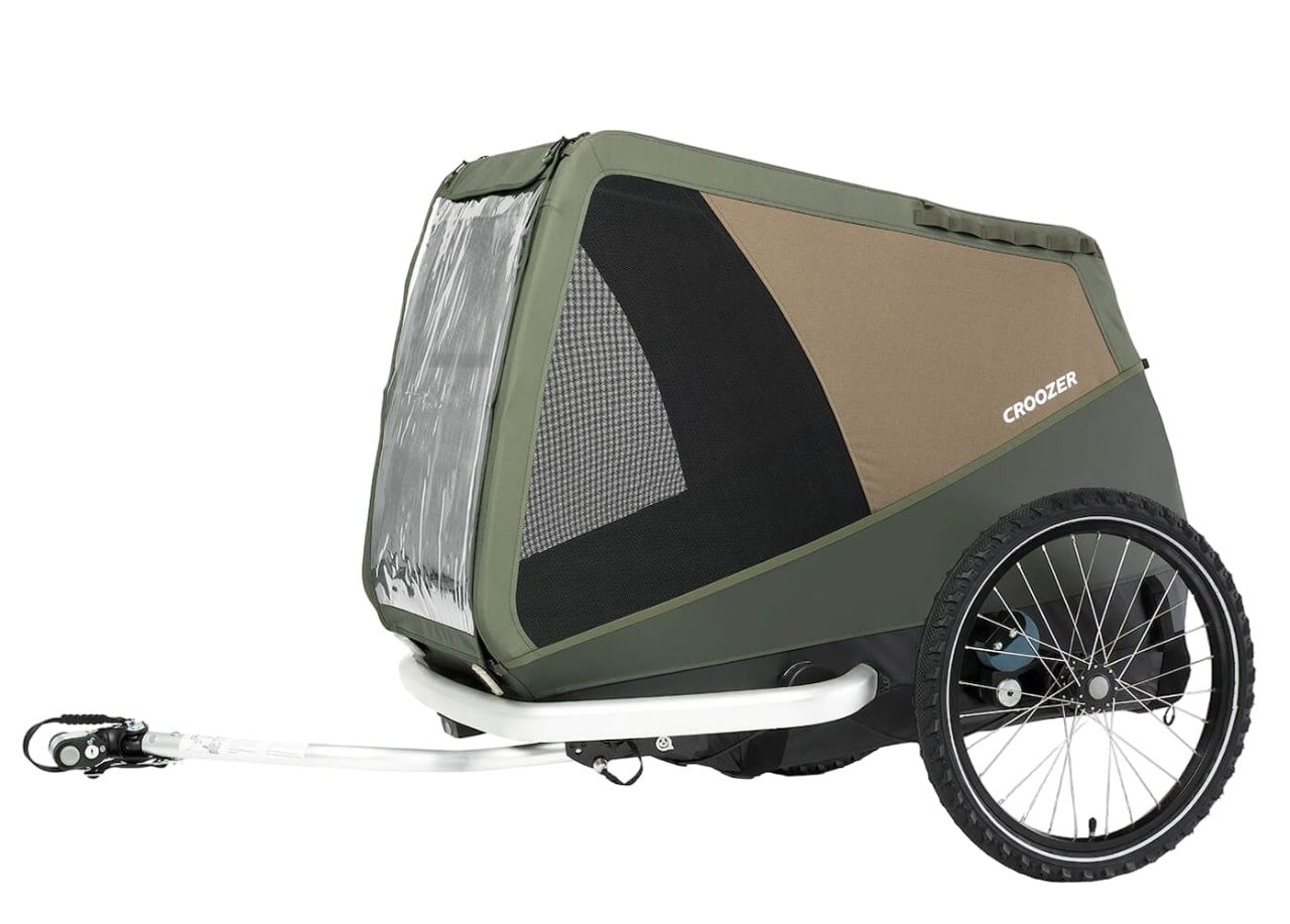 Croozer Fahrradhundeanhänger CROOZER Dog Mikke Hundefahrradanhänger bis 45 kg, Fahrradanhänger für Hunde bis 45 kg
