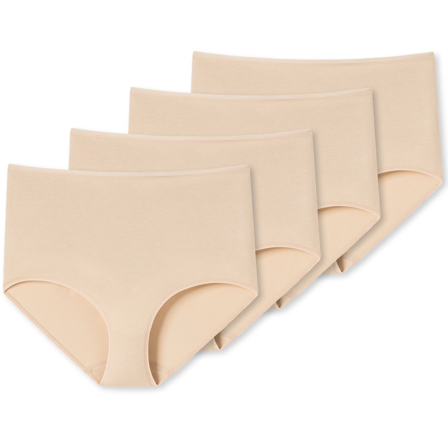 Schiesser Maxislip (4-St) mit flachen Nähten, softer schmaler Bund im 4er Pack sand | Slips