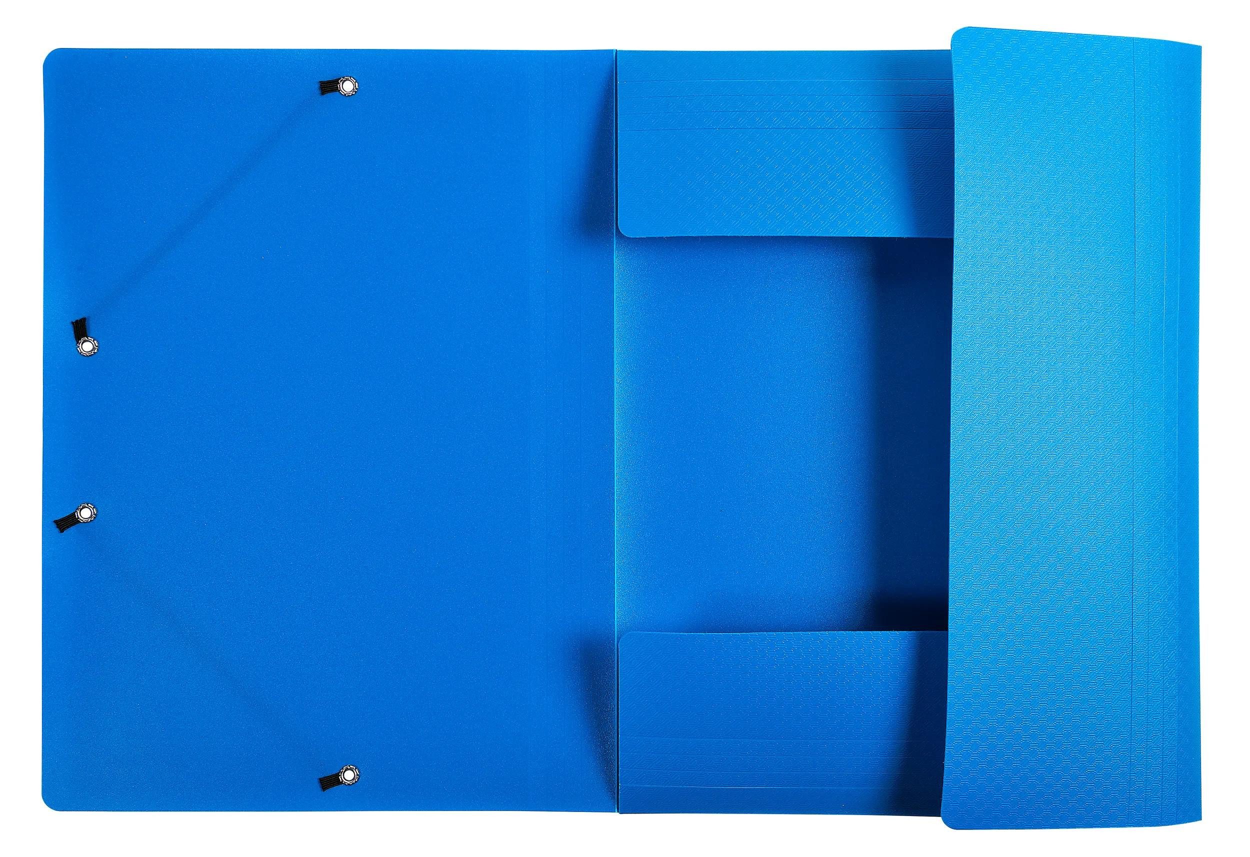 Thumbnail - EXACOMPTA Organisationsmappe 50x Sammelmappe A4 + 3 Klappen Gummizug PP Hellblau 55082E, Sammelmappen 3 Klappen