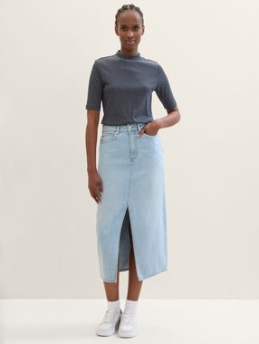 TOM TAILOR Denim Minirock Midi-Jeansrock mit Tencel™ Lyocell