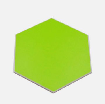 Mosani Fliesenaufkleber 10 Stück Selbstklebende Wandfliesen Hexagon Vinyl Fliesen 0,2m² grün (10-teilig, Set), Spritzwasserbereich geeignet, Küchenrückwand Spritzschutz