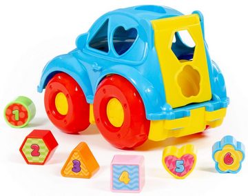 Polesie Steckspielzeug Sortierspiel Auto PKW mit Zahlen-Stecksteinen