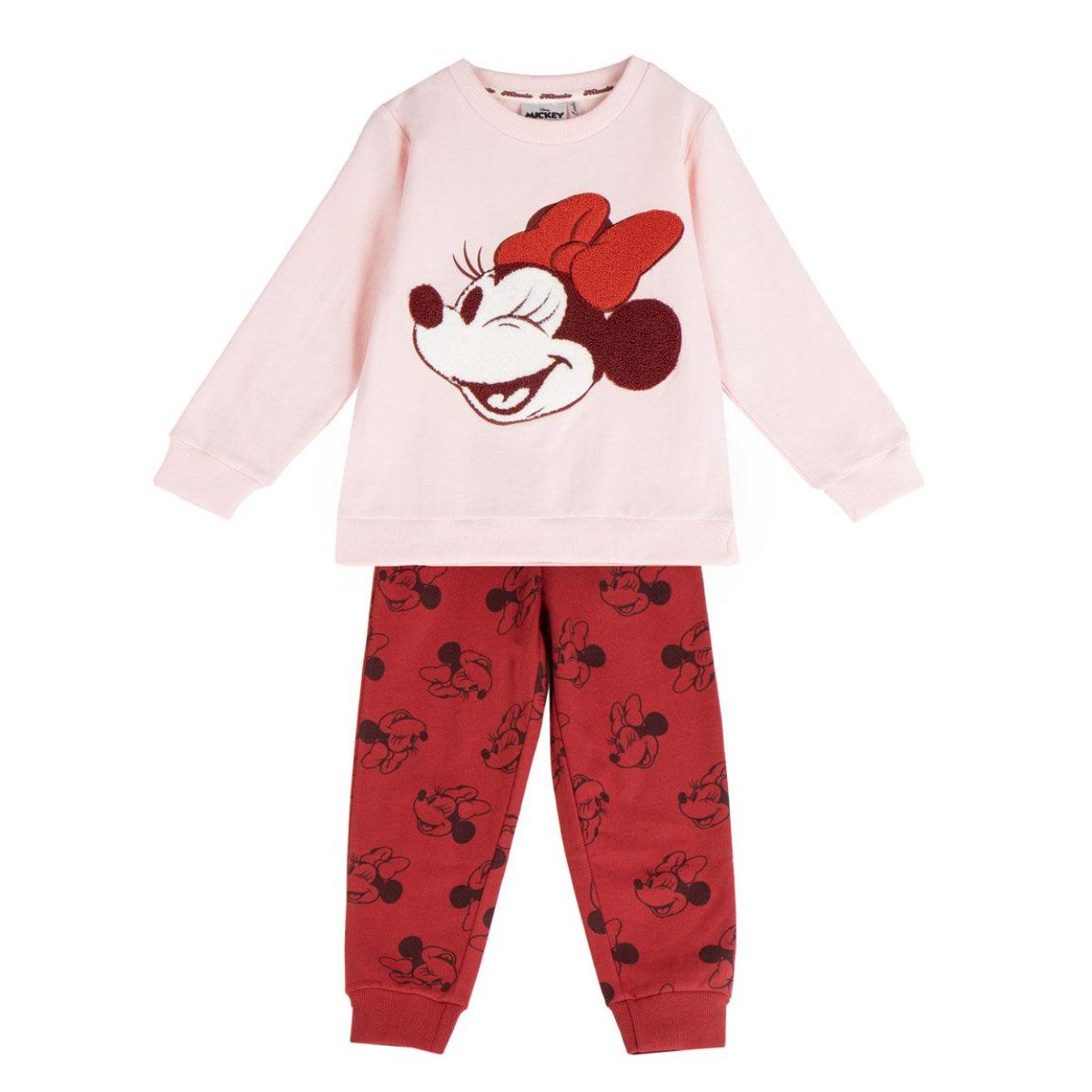 Pyjama Disney Minnie Mouse Kinder Trainingsanzug Baumwollmix