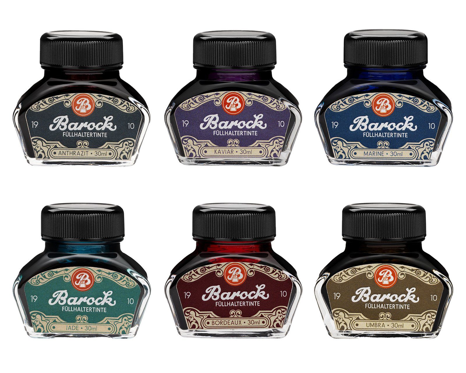 Barock Barock 1910 Schreibtinten Kollektion im 30ml Glasflakon Tintenglas (Set, 1-tlg)