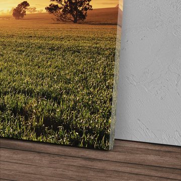 Sinus Art Leinwandbild 120x80cm Wandbild auf Leinwand Landschaftsbild Natur Sonnenuntergang A, (1 St)